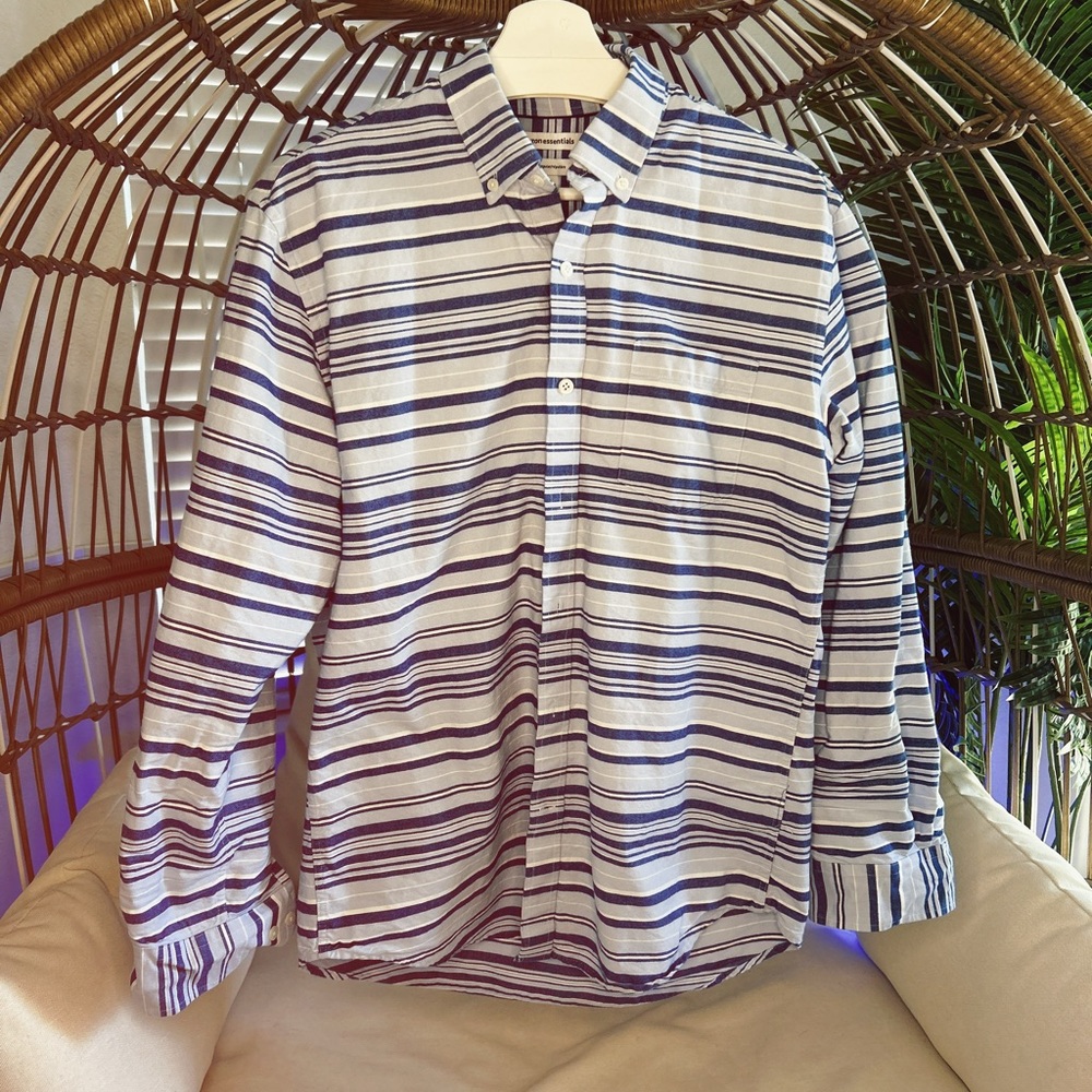Striped Casual Button Down Long Sleeve
